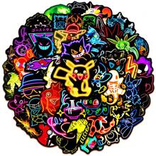 pokemon 50PCS Cute Cool Pokemon Stickers DIY Skateboard Laptop Car Luggage Cool Pikachu Anime Decal Sticker Kids Toys Gifts Room Decor Home Decor Wall Decor Personalized Wall Stickers