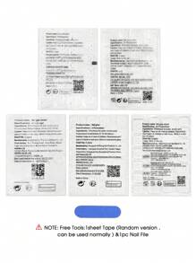 YADORNOS Erhöhen Sie Ihren Stil mit 24 Stück langen künstlichen Nagel-Set in Ombré-Optik mit französischem Stil, zum Aufkleben, inklusive Nagelgel-Bedarfsmaterialien