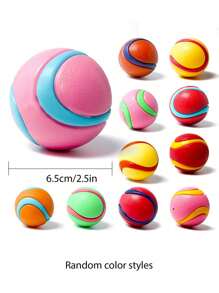 1/3 Stück Aufleuchtender quietschender Hundeball, 6,4 cm - geometrisches Muster, Naturkautschuk, für alle Hunderassen geeignet, interaktives Spielzeug ohne Batterie, kompatibel mit Leckerchen-Wurfvorrichtung für Haustiere, für kleine bis große Hunde geeignet