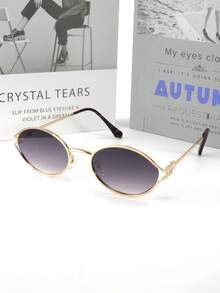 1 件男女通用时尚 M 字母装饰时尚眼镜，适合夏季海滩、徒步旅行、遮阳 - 彩色 - 查看 14