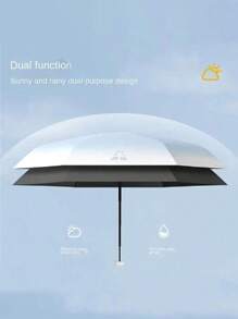 1pc Small Folding Umbrella, Mini Pocket Waterproof Portable Travel Umbrella, Sunshade Umbrella Women Sunscreen UV Sunscreen Umbrella 2 In 1 Mini Six Fold Ultra Light Compact Portable, Mini Travel Umbrella, Compact Portable Sunny And Rainy Dual Purpose Umbrella, Wind Shade, 99% UV Protected, Suitable For Both Men And Women, Durable Structure, Sunscreen And Rainproof
