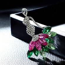Women's Elegant Rhinestones Brooch - Luxury Alloy, Suitable For Wedding And Party, Multifunctional Fashion Accessory - Multicolor - View 5