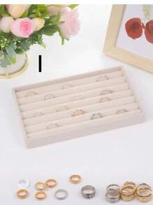 9/1pc Transparent Jewelry Organizer Tray, Large Capacity Jewelry Tray, PU Leather Multi-Function Jewelry Tray With Watch Holder, Storage For Earrings, Rings, Necklaces, Bracelets, Pendants, Makeup & Lipstick, Jewelry Display Box, Birthday & Anniversary Gift