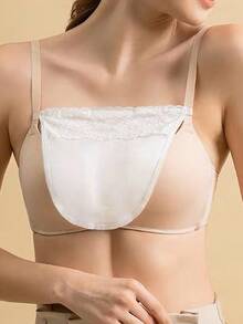 4件套可拆卸蕾丝胸罩，女士适用 - 舒适时尚的胸部遮盖物，可作为服装配饰，适用于圣诞装饰