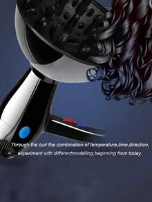 Difusor amigable para el viaje para cabello rizado/ondulado/rizado - Accesorios de secador de pelo de calidad de salón, herramienta volumizadora sin daño por calor | Difusor rizado para rizos naturales, peinado ligero, seguro para el hogar y los viajes, difusor de peinado reutilizable, juego de peine difusor rizador de boquilla para cabello ondulado (para diámetro de secador de pelo de 4.4-4.6 cm, óptimo 4.5 cm)