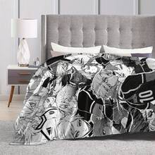 1pc Michael Kaiser Blue Lock Flannel Blanket - Polyester Throw Blanket With Digital Print, Multi-Purpose For Bedroom, Sofa, Bed, Car, All Seasons, Comfortable & Casual - Multicolor - View 5