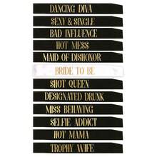 Hen Party Bachelore Sash Set (12 Pcs) 1 White Bride To Be Sash Bachelore Sashes For The Bride Tribe - Amazing Bridal Shower Party Favors,Christmas - Multicolor - View 7