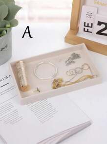 9/1pc Transparent Jewelry Organizer Tray, Large Capacity Jewelry Tray, PU Leather Multi-Function Jewelry Tray With Watch Holder, Storage For Earrings, Rings, Necklaces, Bracelets, Pendants, Makeup & Lipstick, Jewelry Display Box, Birthday & Anniversary Gift