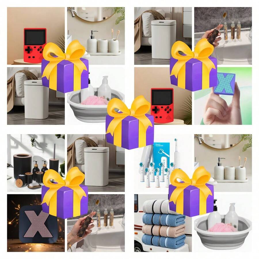 Caja sorpresa regalo 2025 - Caja misterio con artículo aleatorio, diversión de desenvasar artículos de plástico, adecuado para amigos y familia, sin baterías requeridas, regalo para actividades de fiesta, intercambio de artículos festivos, diseño con cinta decorativa, sin productos electrónicos, empaque duradero - Regalos al azar - Ver 1