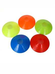 10pcs/Set Soccer Training Cones, Flat Marker Discs, Obstacle Bollards, Drill Sign Markers
