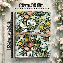 1pc, 32K,80pages,Flower Bird Sketchbook, Portable Travel Sketchbook, Marker Pen Diary,Bandage Pendant, Blank Picture Book, Artwork, Hand Drawn DIY, Planning And Artistic Creation, Suitable For Colored Pencils, Oil Paints, Charcoal Pencils, Marker Pens,Prize,Perfect Gift,Back To School,School Supplies