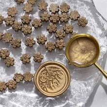 BAOFALI 100 PCS Colorful Aurora Wax Beads For Wax Seal Stamp/100 PCS Sakura Shape Sealing Wax Beads For Wax Seal Stamp