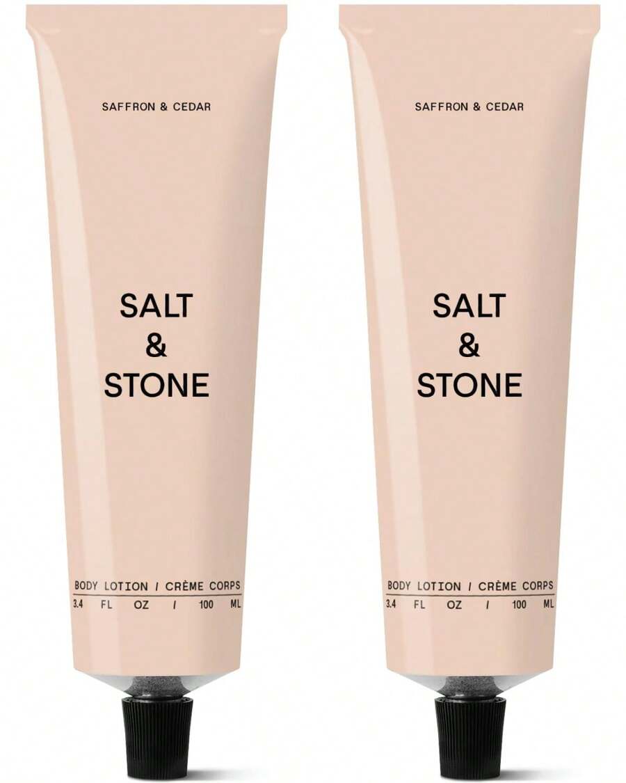 Body Lotion For Women & Men | Hydrates, Nourishes & Softens Skin | Restores Dry Skin | Fast-Absorbing | Cruelty-Free & Vegan (100 Ml) (Bergamot & Hinoki) - Saffron & Ceddar - 3.4 fl oz - 查看 1