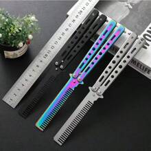 Foldable Butterfly Hair Comb For Outdoor Practice Whipping - Beneficial For Hand Exercises - Suitable As Birthday/Festival Gift