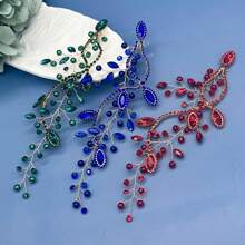 1 Stück farbige Kristall Braut Haarzubehör für Frauen, elegantes Haarband Kopfschmuck für Hochzeitskleid, handgemachter Haarreifen, geeignet für Hochzeit, Verlobung, Abschlussball