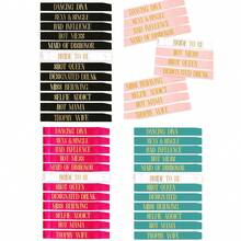 Hen Party Bachelore Sash Set (12 Pcs) 1 White Bride To Be Sash Bachelore Sashes For The Bride Tribe - Amazing Bridal Shower Party Favors,Christmas - Multicolor - View 1