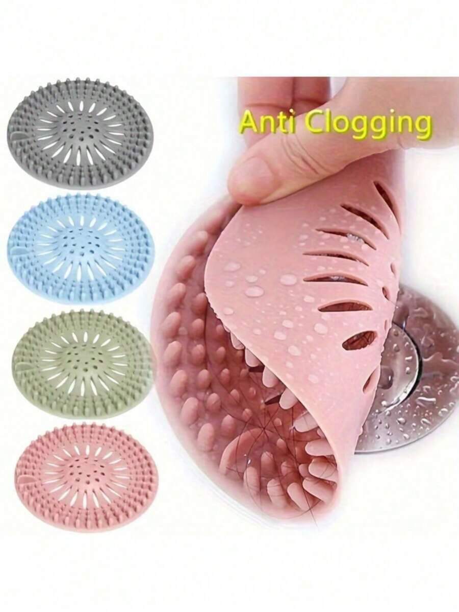 1pc Random Drain Hair Catcher, Keeps Drain Clean And Unclogged, Shower Drain Strainer Hair Catcher Set Home Bathroom Decor Fall Decor Back To School