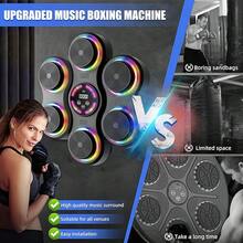 2025 Adult Music Boxing Machine, Wall-Mounted Smart Bluetooth Boxing Machine With Boxing Gloves, Home Music Boxing Target Exercise Boxing Equipment (Upgraded Version) - Black - View 10