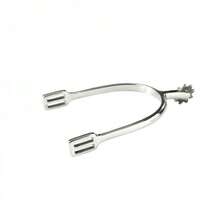 HORZE Rowel Spurs - Silver - W - Silver - View 1