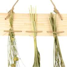 Esschert Flower And Herb Drying Rack, Wood, Small - Mint Green - View 2