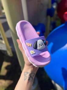 Sandalias Infantiles Pin de perrito Lila Púrpura - Lila Púrpura - Ver 2