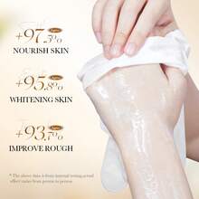 大米生浆白色抗氧化去角质手足膜，补水保湿，滋养美白，去除角质，防止手足干燥皲裂，使肌肤更柔软光滑。护肤面膜。 - 彩色 - 查看 4