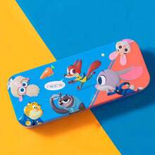 Disney 1pc Disney Double-Layer Metal Stationery & Pencil Case With Cute Cartoon Design, High-Quality Aesthetic Storage Organizer For School, Office, Home Use - Perfect Gift For Back To School, Graduation, Birthday,Pencil Pouch,School Bag