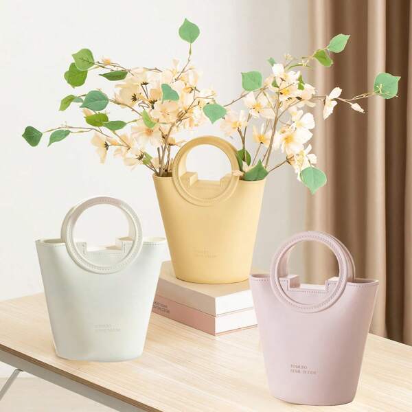Stylish Vase, European Elegant Minimalist Design, Multi-Color Options, Decorative Vase For Flowers, Dry Flowers, Living Room, Dining Table, TV Cabinet, Housewarming, Gifts