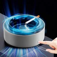 Indoor Ashtray 2 In 1 Multifunctional Ashless Air Purifier With Filter Ashtray Best For Family Car Or Office Grey