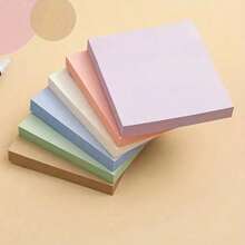 New And Practical 100PCS Pastel Sticky Notes - Morandi Color Square Memo Pads With Matte Finish, Removable & Repositionable For Office/Home (Easy Peel Design)