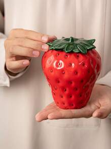 1 Stück frischer Landhaus Stil süße Mini Erdbeere Vase, Hotel Esszimmer Zuhause Wohnzimmer Flur Dekoration Ornament Vase