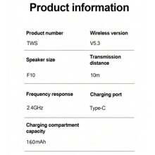 Pro 6 TWS kabelloser Kopfhörer mit Mikrofon Bluetooth Ohrhörer für Sport Kopfhörer Laufen Pro6 Headset kompatibel mit Apple
