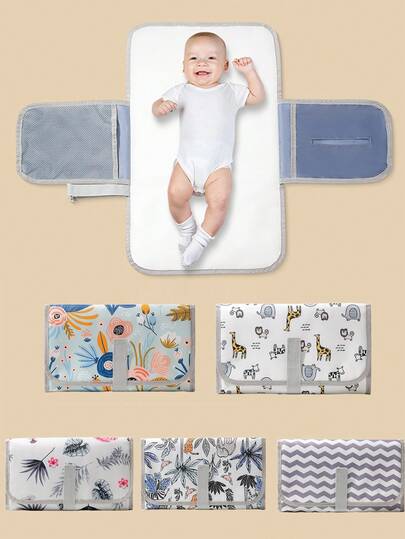 1 Pc Portable Baby Diaper Pad, Multi-Functional Waterproof Diaper Changing Mat, Foldable For Stroller, Convenient Diaper Bag