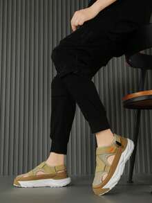 Sandały i kapcie sportowe, sandały sportowe na świeżym powietrzu na każdą porę roku, buty z ramą, sandały biznesowe na lato z grubą podeszwą, buty plażowe, oddychające, wygodne, regulowane, męskie buty crossowe z zapięciem na rzepy, męskie sandały letnie, letnie buty sportowe