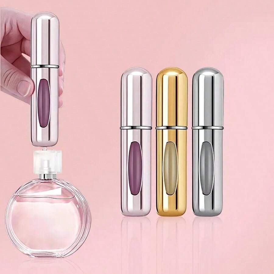 Botella Recargable Perfume - Atomizador Portátil 5ml - Dorado - Ver 1