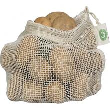 New Reusable Mh Vegetable Bags Of 100% Anic Cotton - 6 Piec Perfect Net Produce Bags - , Bio- & Washable Fruit, Vegetable & Produce Bags (3 Medium, 3 All) - 3   3 all - View 2