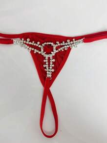 Novo Acessório de Corrente Corporal Sexy Ajustável com Gema Quadrada Oca Cintilante de Luxo Para Mulheres