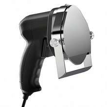 Herramienta de corte giratoria eléctrica, cortador de kebab doner con cable, cuchillo para carnes de giroscopio de hasta 60kg/h, grosor máximo de 8mm - Negro - Ver 1