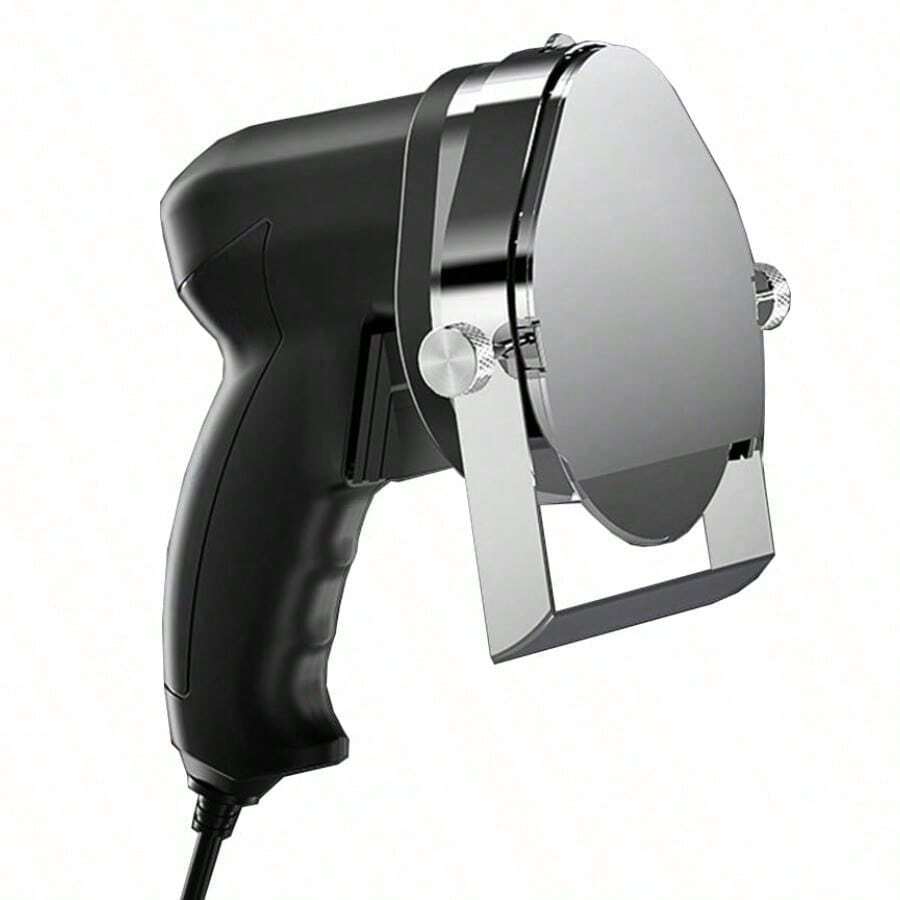 Herramienta de corte giratoria eléctrica, cortador de kebab doner con cable, cuchillo para carnes de giroscopio de hasta 60kg/h, grosor máximo de 8mm - Negro - Ver 1