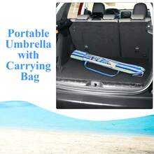 Lifezeal 7.2 FT Portable Beach Umbrella Tilt Sand Anchor Cup Holder With Carry Bag Green - Royal Blue - View 4