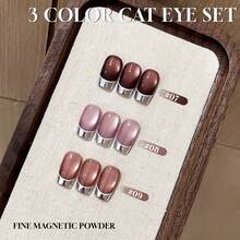 MIANEL 10ML 冬季新款黑珍珠水晶猫眼凝胶指甲油 简约优雅纯黑暗白指甲油 美甲沙龙专用凝胶指甲油 白色指甲 冬季指甲 黑色指甲 可爱指甲 美甲艺术 美甲用品 - 彩色 - 查看 7