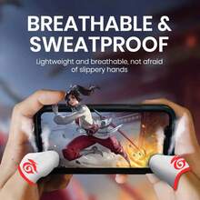 [Bundle Box] New Mobile Game Finger Sleeves, Cool Pattern Fiber Optic Material Finger Caps Designed For Mobile Gamers, Breathable, Sweat-Proof, Lightweight - Multicolor - View 6