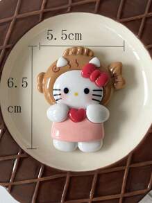 Sanrio Imán de nevera de Sanrio dibujos animados Hello Kitty, de estaño, tablón de anuncios magnético decorativo de resina 3D, imán adhesivo de gato, apto para decoración, uso diario, pequeños regalos de fiestas.