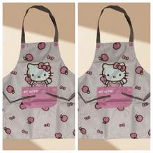 Sanrio Sanrio Cartoon Waterproof Apron For Home Kitchen, Cooking, Washing Dishes, Oil-Resistant, Suitable For Catering And Working