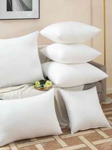 1pc Highly Comfortable & Ultra Soft Square Throw Pillow - Ergonomic Neck & Back Support, Plush & Luxurious Feather-Fill, Ideal For Bedroom, Living Room, Hotels - Single, High Elasticity, Luxurious