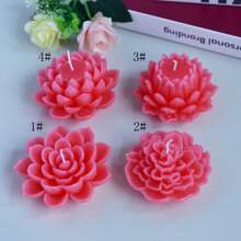 1pc Lotus Scented Candle, Home Decor Accessory