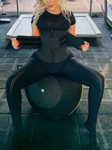 1pc Women Waist Trainer, Waist Cincher Trimmer, Sauna Sweat Waist Belt, Sports Waist Belt, Belly Band, Waist Slimming Belt, Abdominal Trainer