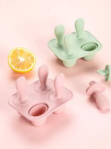 1套硅胶冰淇淋和母乳冰棒模具，制作完美顺滑的甜点，适合家庭和派对。派对冰棒模具，趣味设计模具，耐用硅胶模具，冰淇淋制作用品 - 彩色 - 查看 4