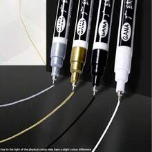 1/4/8 件 0.7 毫米细尖防水永久性记号笔 - 适用于卡片、海报、马克杯、木材、塑料、玻璃和金属表面 - 用于绘画、绘图和标记 - 彩色 - 查看 1