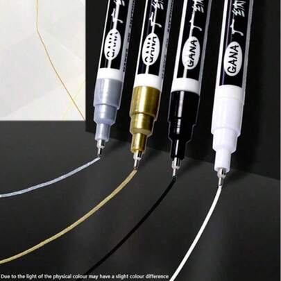 1/4/8 st 0,7 mm tunn spets, vattentät, permanent tuschpenna - för kort, affischer, muggar, trä, plast, glas och metallytor - för målning, teckning och märkning